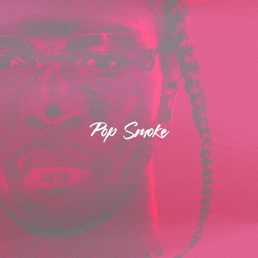 Pop Smoke Red Art Wallpaper