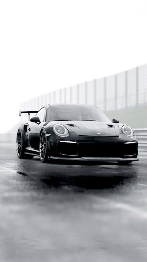 Porsche Iphone Wallpaper: Sleek Speed At Your Fingertips Wallpaper