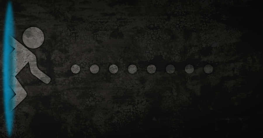 Portal 4k Grey Fanart Dots Wallpaper