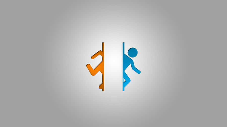 Portal 4k Orange And Blue Wallpaper