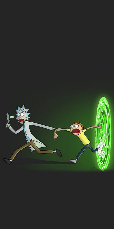 Portal Exit Rick And Morty Phone Wallpaper