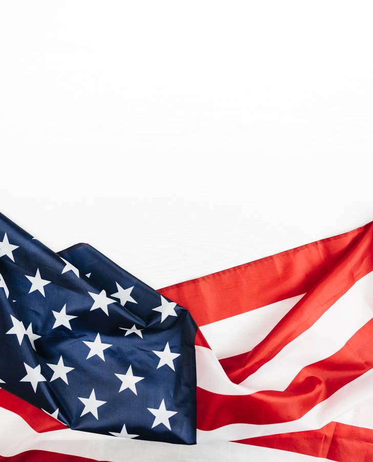 Portrait White Background Usa Flag Iphone Wallpaper