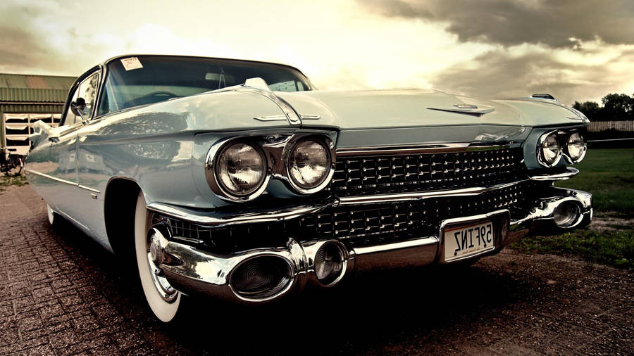 Powder Blue Cadillac El Dorado Wallpaper