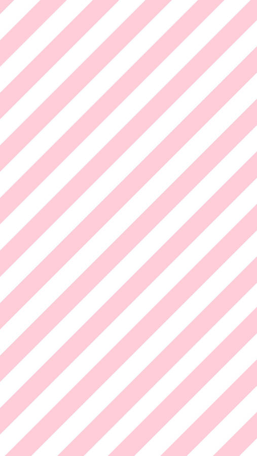 Preppy Pink And White Stripes Wallpaper