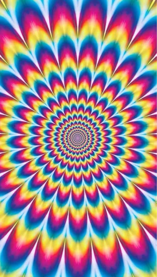 Pretty Tie Dye Optical Illusion Wallpaper