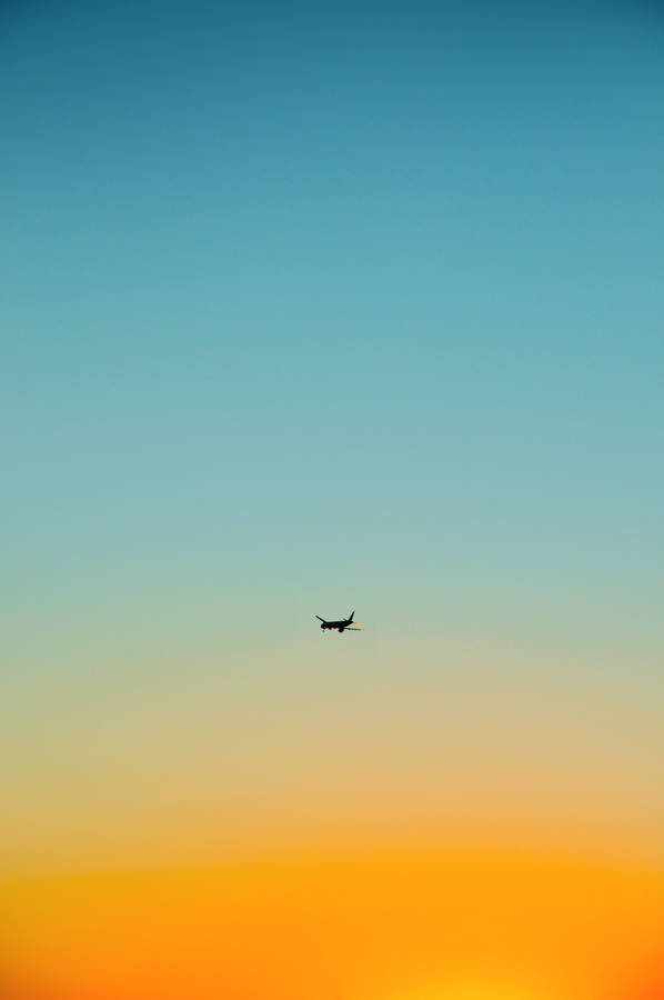 Preview Wallpaper Airplane, Sky, Flight, Minimalism Wallpaper