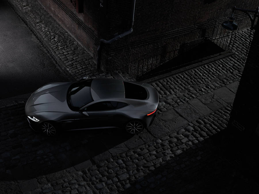 Preview Wallpaper Aston Martin, Db10, Black, Top View Wallpaper