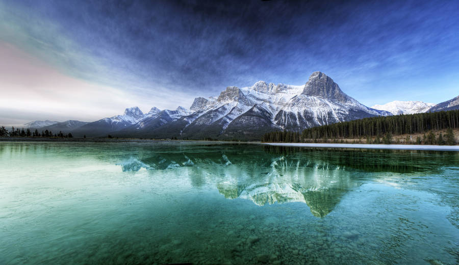 Preview Wallpaper Canada, Lake, Transparent, Water, Bottom, Mountains, Cool, Freshness, Purity Wallpaper