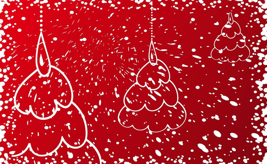 Preview Wallpaper Christmas Trees, Snow, Background Wallpaper