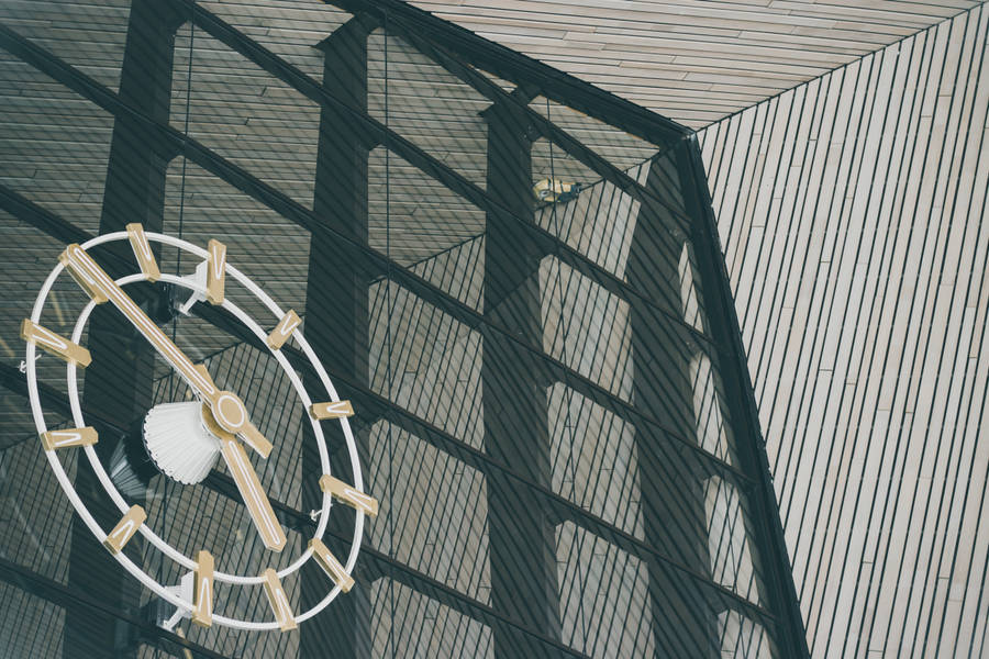 Preview Wallpaper Clock, Wall, Large, Street Wallpaper