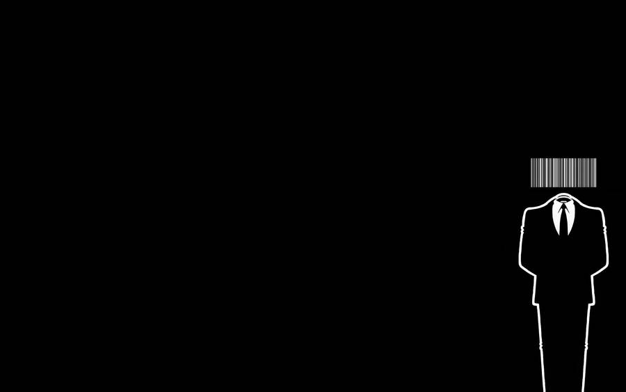 Preview Wallpaper Costume, Tuxedo, Bar Code, Black Wallpaper