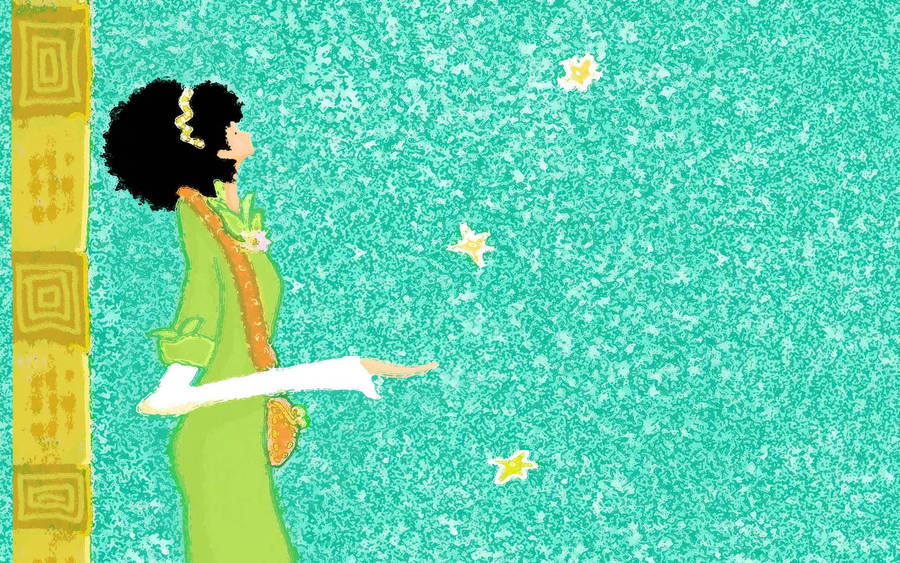 Preview Wallpaper Girl, Walk, Curls Wallpaper