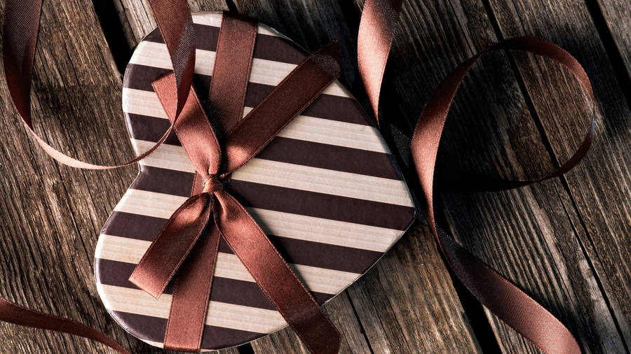 Preview Wallpaper Heart, Box, Bow, Ribbon Wallpaper