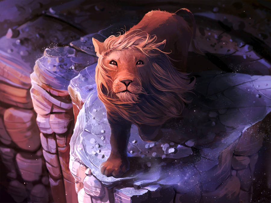 Preview Wallpaper Lion, Art, Mane, King Of Beasts Wallpaper