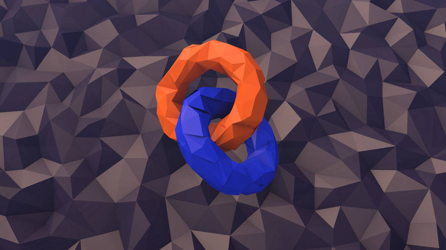 Preview Wallpaper Low Poly, Figures, Circles, Surface Wallpaper