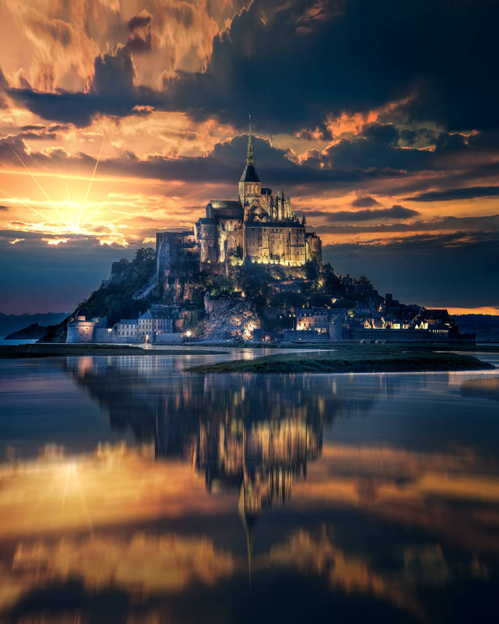 Preview Wallpaper Mont-saint-michel, France, Island, Castle Wallpaper
