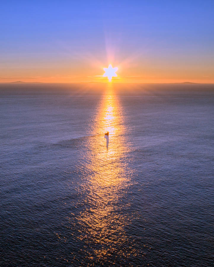 Preview Wallpaper Sunset, Sea, Skyline, Scotland Wallpaper