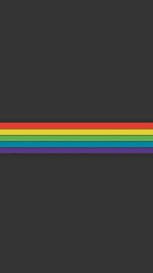 Pride Stripes In Charcoal Mobile Wallpaper