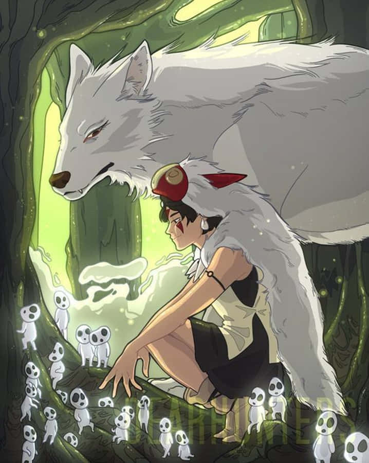 Princess Mononoke Studio Ghibli Kodama Wallpaper