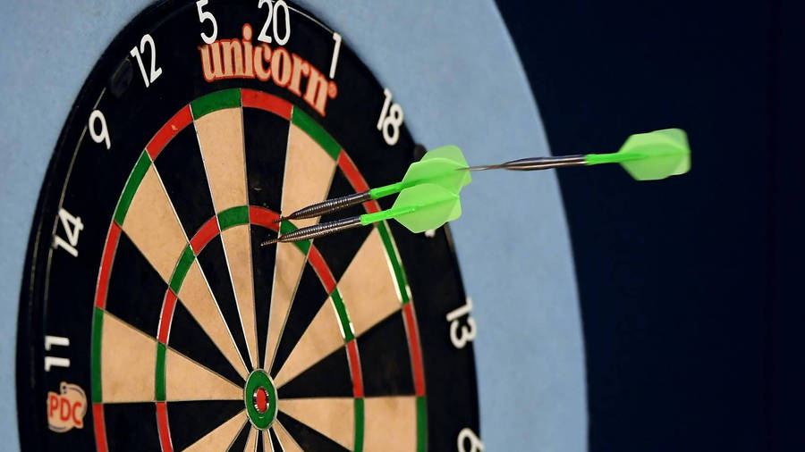 Professional Darts Championship Close-up Dartboard Wallpaper