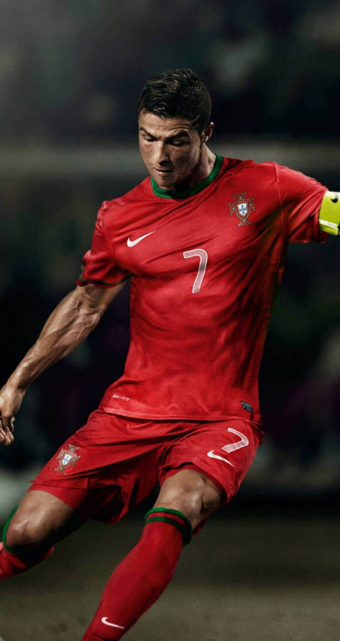 Professional Footballer Cristiano Ronaldo Iphone Wallpaper