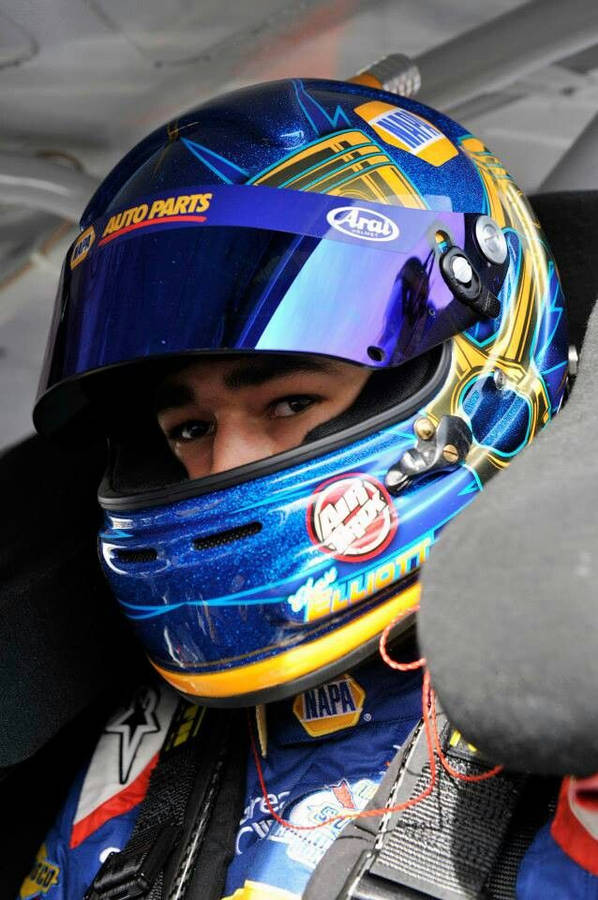 Professional Nascar Driver Chase Elliott In Action Wallpaper