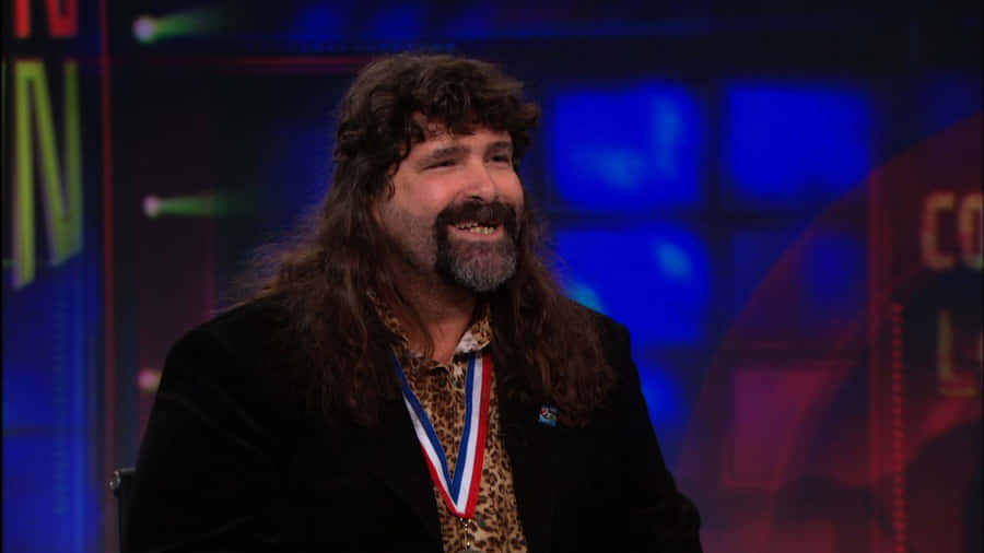 Professional Wrestler Mick Foley Interview With Jon Stewart Wallpaper