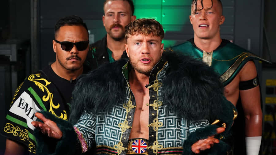 Professional Wrestler Will Ospreay In Action During The Wrestle Inn Podcast. Wallpaper