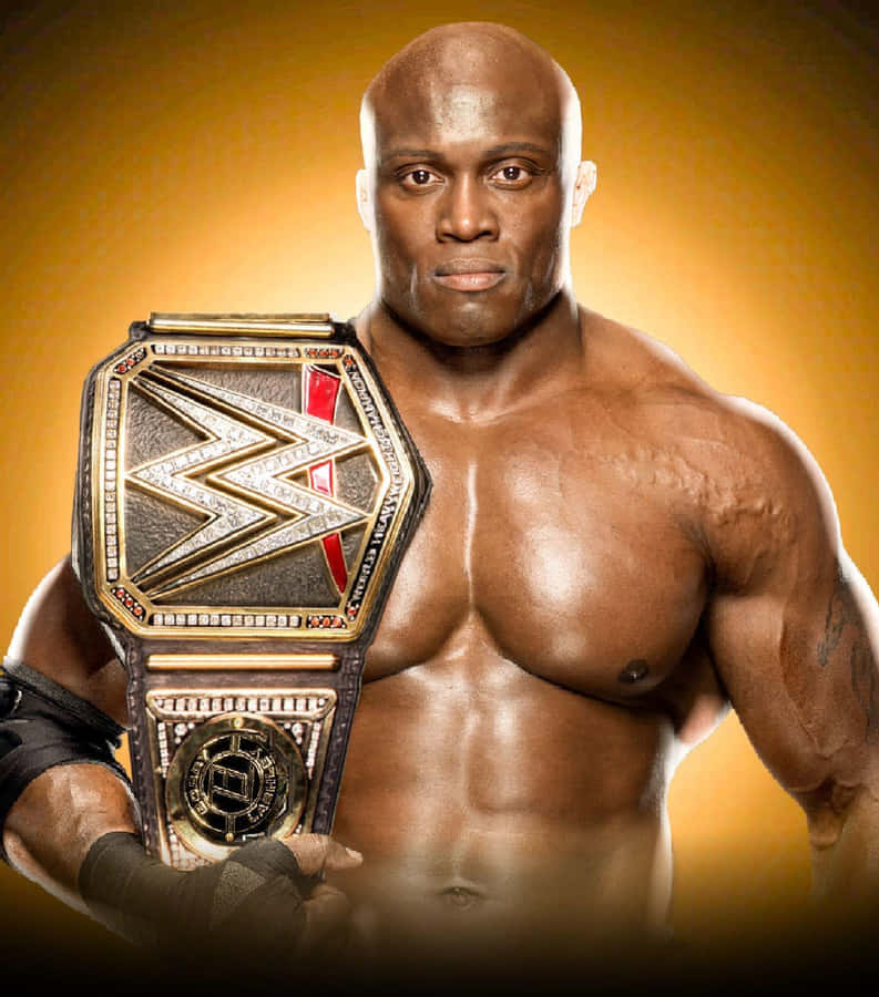 Profile Photoshoot Of Bobby Lashley With His Belt Wallpaper