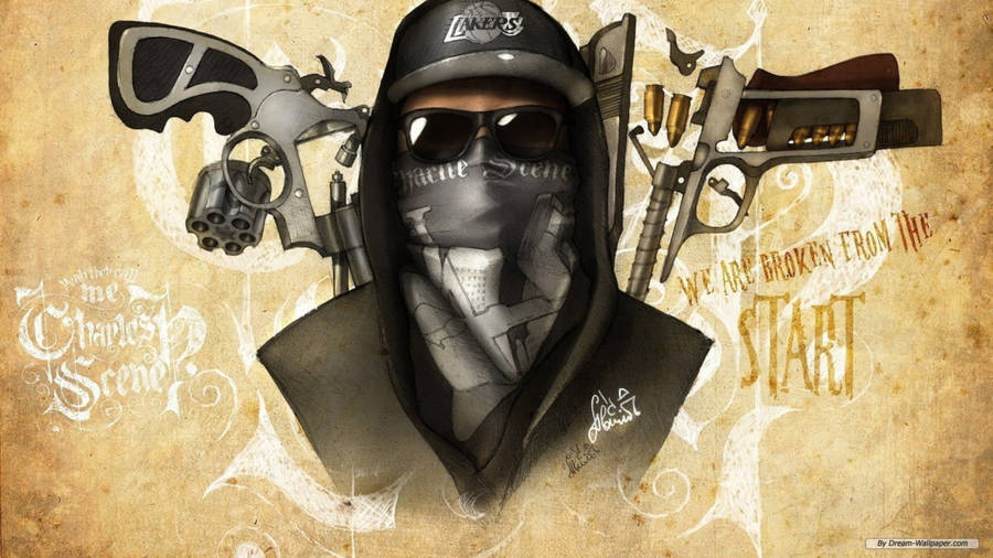 Profound Mystery - A Classic Gangster In Somber Solitude Wallpaper