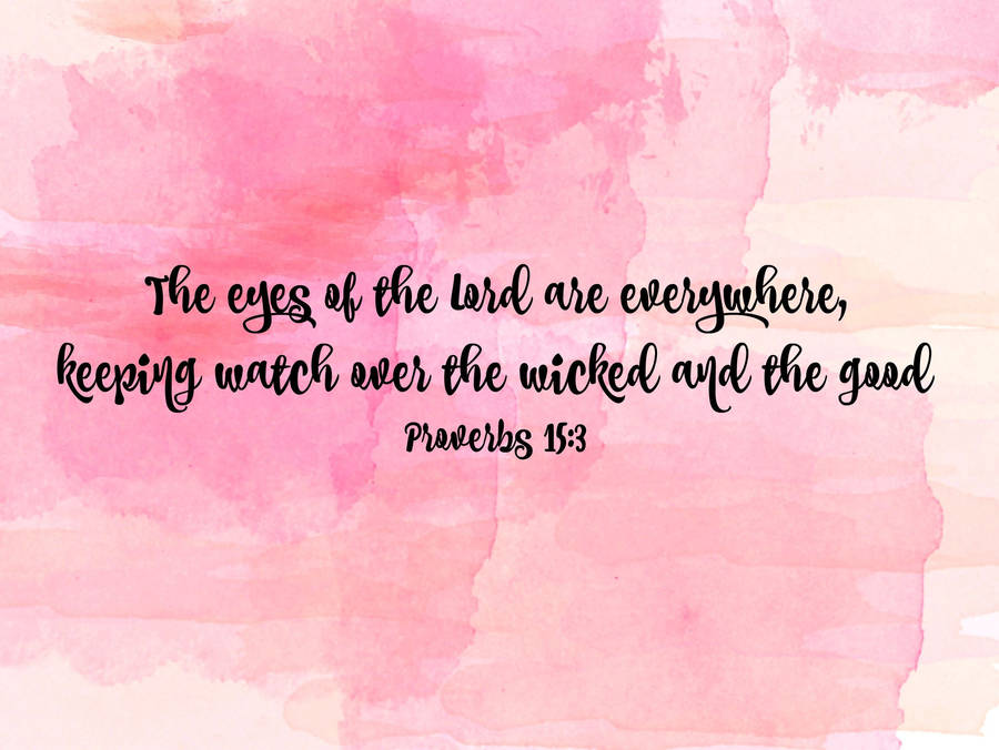 Proverbs 15:3 Bible Verse Laptop Wallpaper