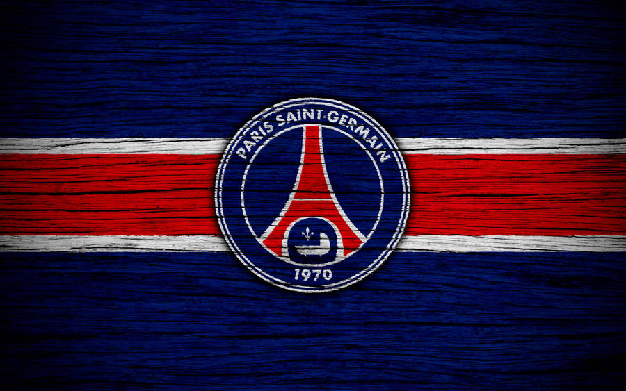 Psg Logo On Wood Wallpaper