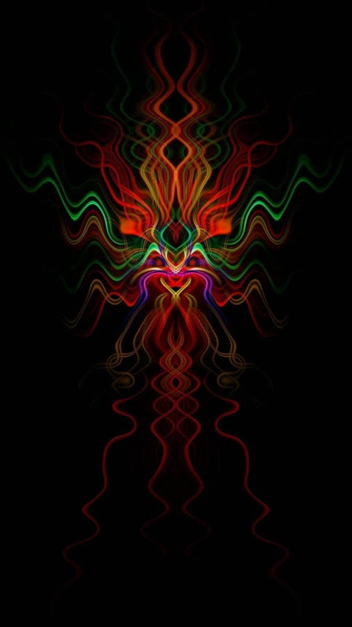 Psychedelic Iphone Wavy Figure Wallpaper