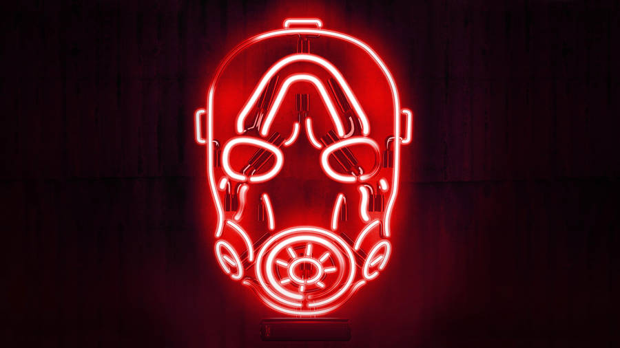 Psycho Neon Mask From Borderlands 3 Wallpaper
