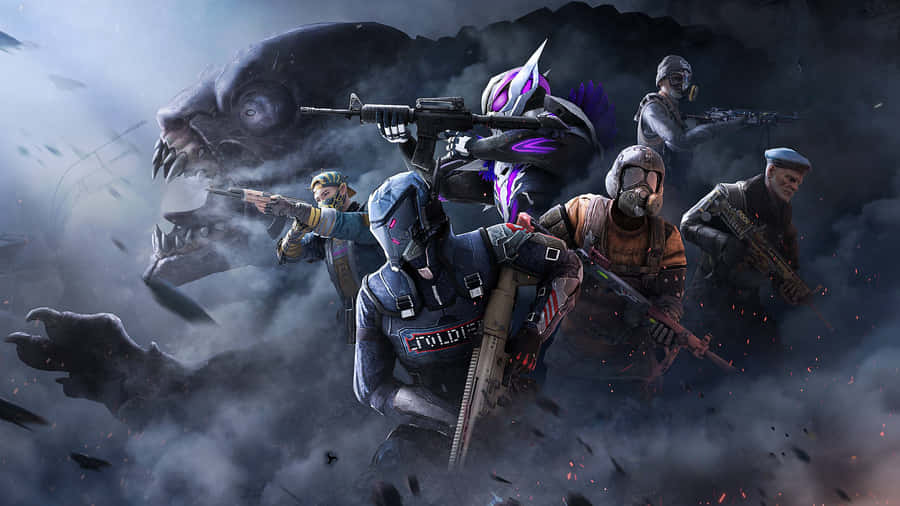 Pubg New State Predator With Smoke Wallpaper