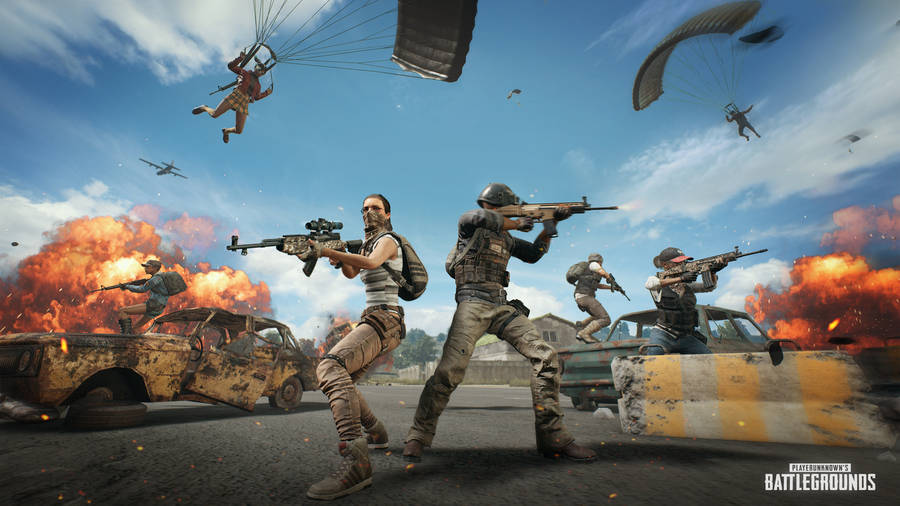Pubg Team On Fighting Scene 1366x768 Wallpaper