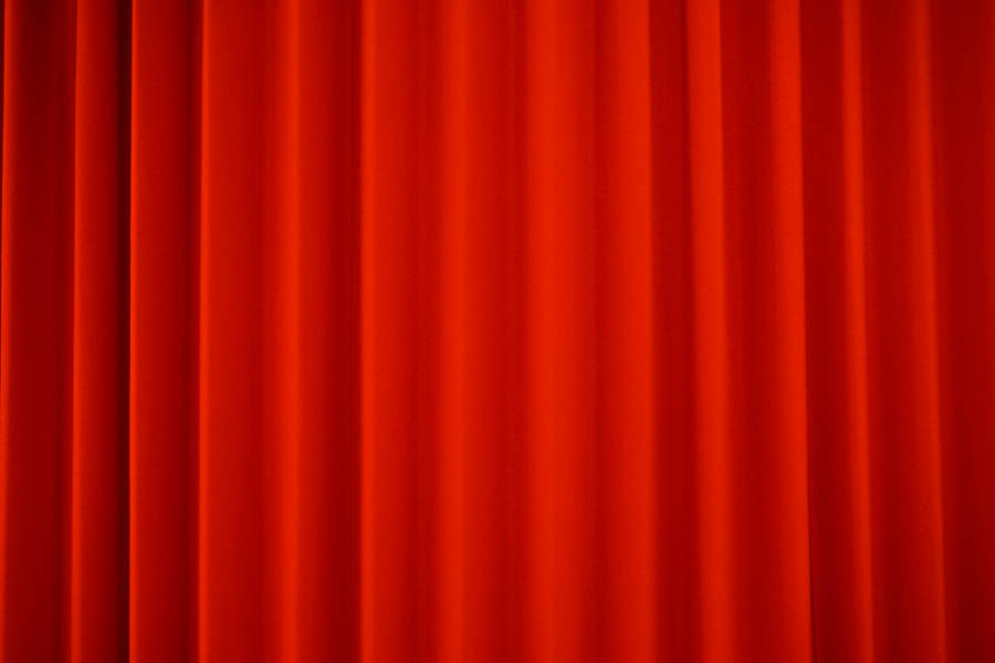 Pure Red Curtains Wallpaper