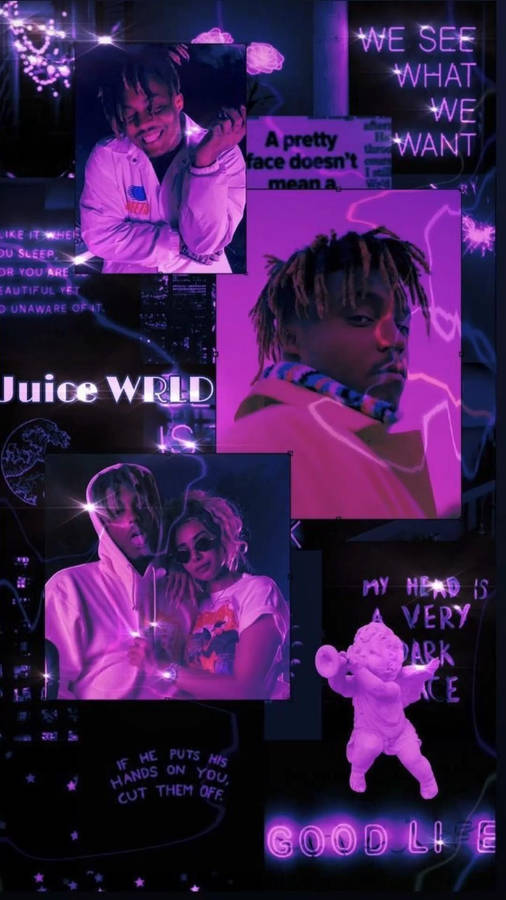 Purple Aesthetic Juice Wrld Phone Wallpaper