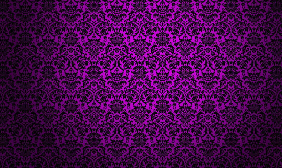 Purple And Black Damask Wallpaper Wallpaper