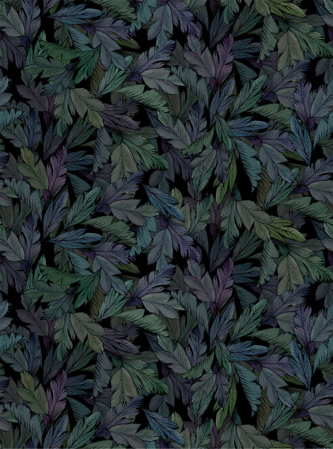 Purple And Green Leaf Wallpaper