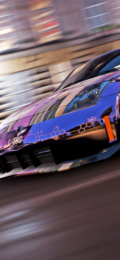 Purple Nissan 350z Iphone Wallpaper