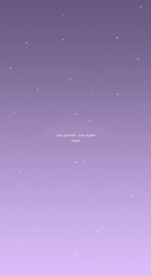 Purple Pastel Aesthetic Love Peace Wallpaper