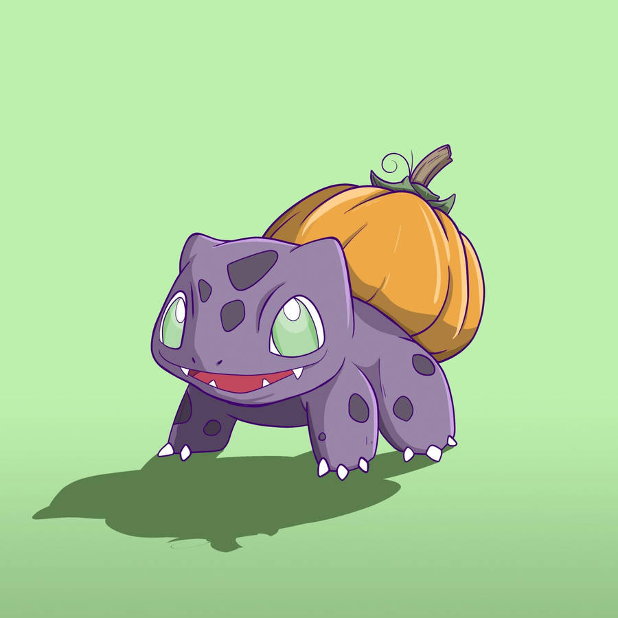 Purple Pumpkin Bulbasaur Wallpaper