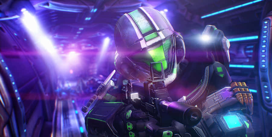 Purple Shock Trooper In Halo Odst 4k Wallpaper