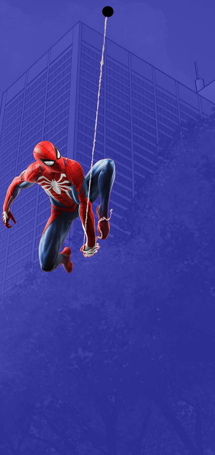 Purple Spider-man Redmi Note 9 Punch Hole Wallpaper