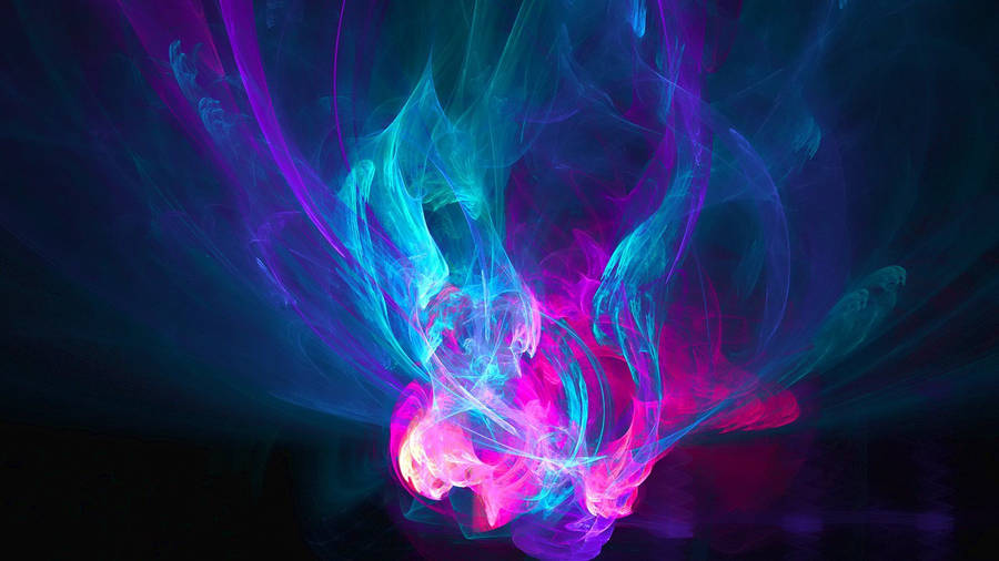 Qhd Purple-blue- Pink Flame Wallpaper
