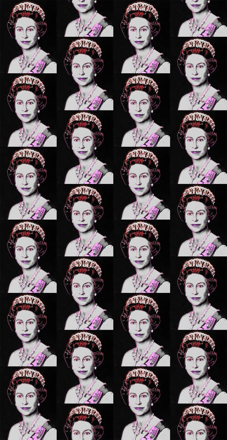 Queen Elizabeth Stamp Art Wallpaper