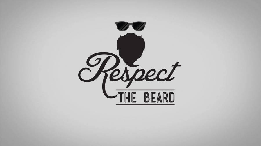 Quote Respect The Beard Logo Wallpaper