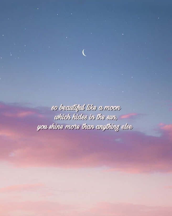 Quote Sunset Sky Aesthetic Mood Wallpaper