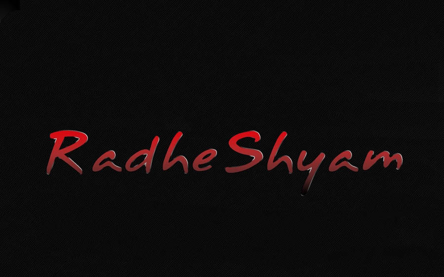 Radhe Shyam Movie Title Wallpaper